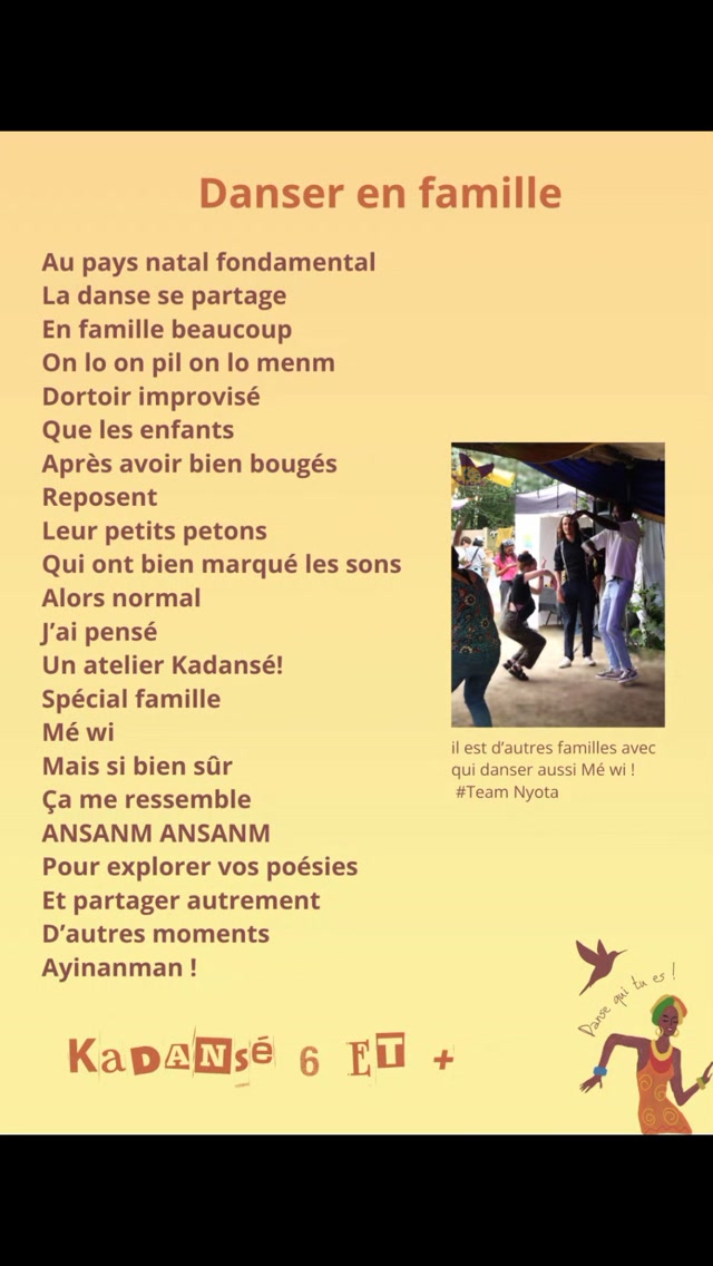 Visuel Kadansé-Ka — Danser en famille